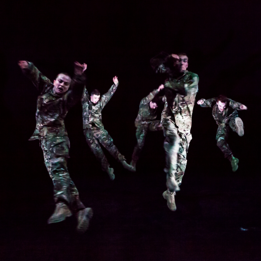 Rosie Kay Dance Company's 5 Soldiers. Photo credit Maria Falconer
